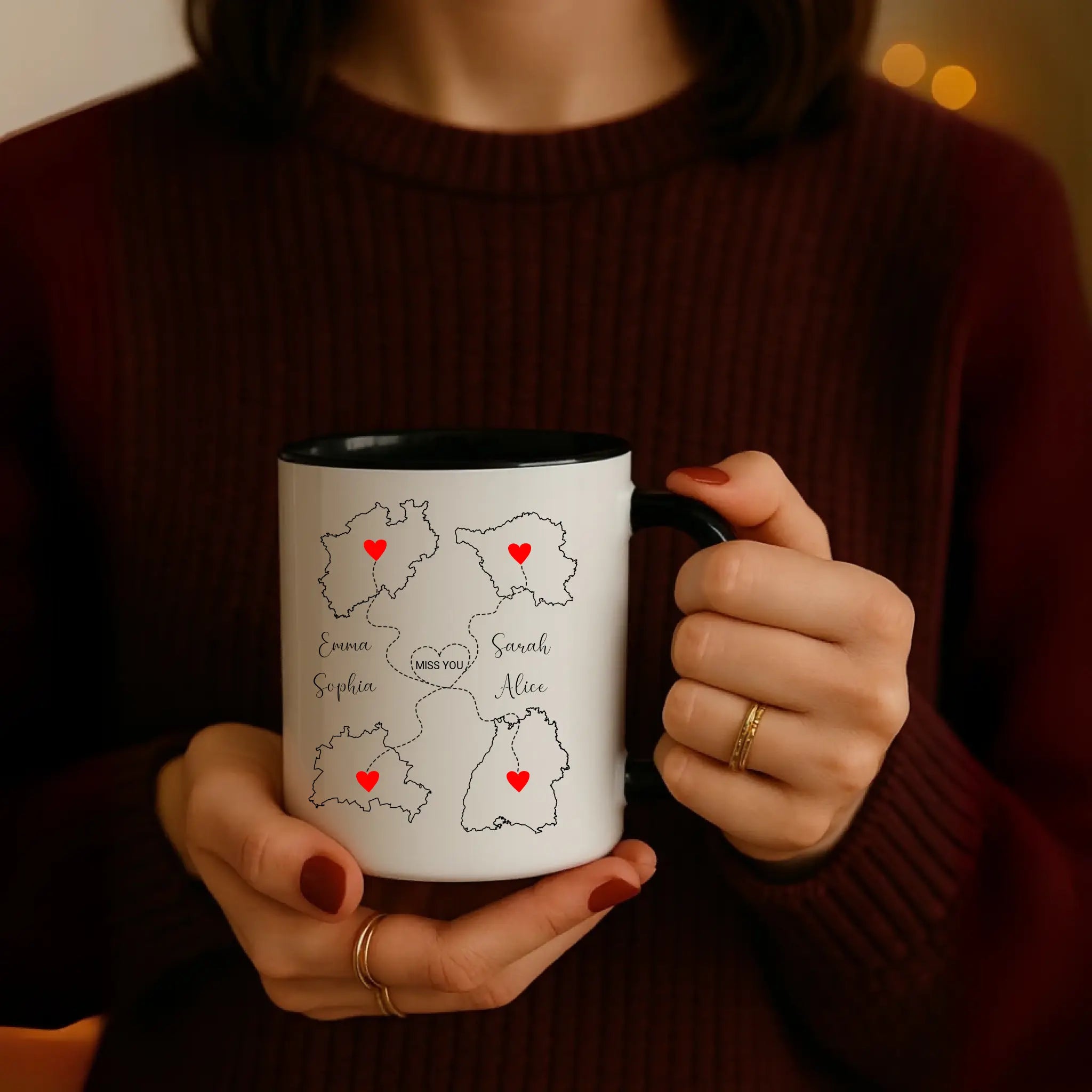 “Besties” - Personalisierte Tasse
