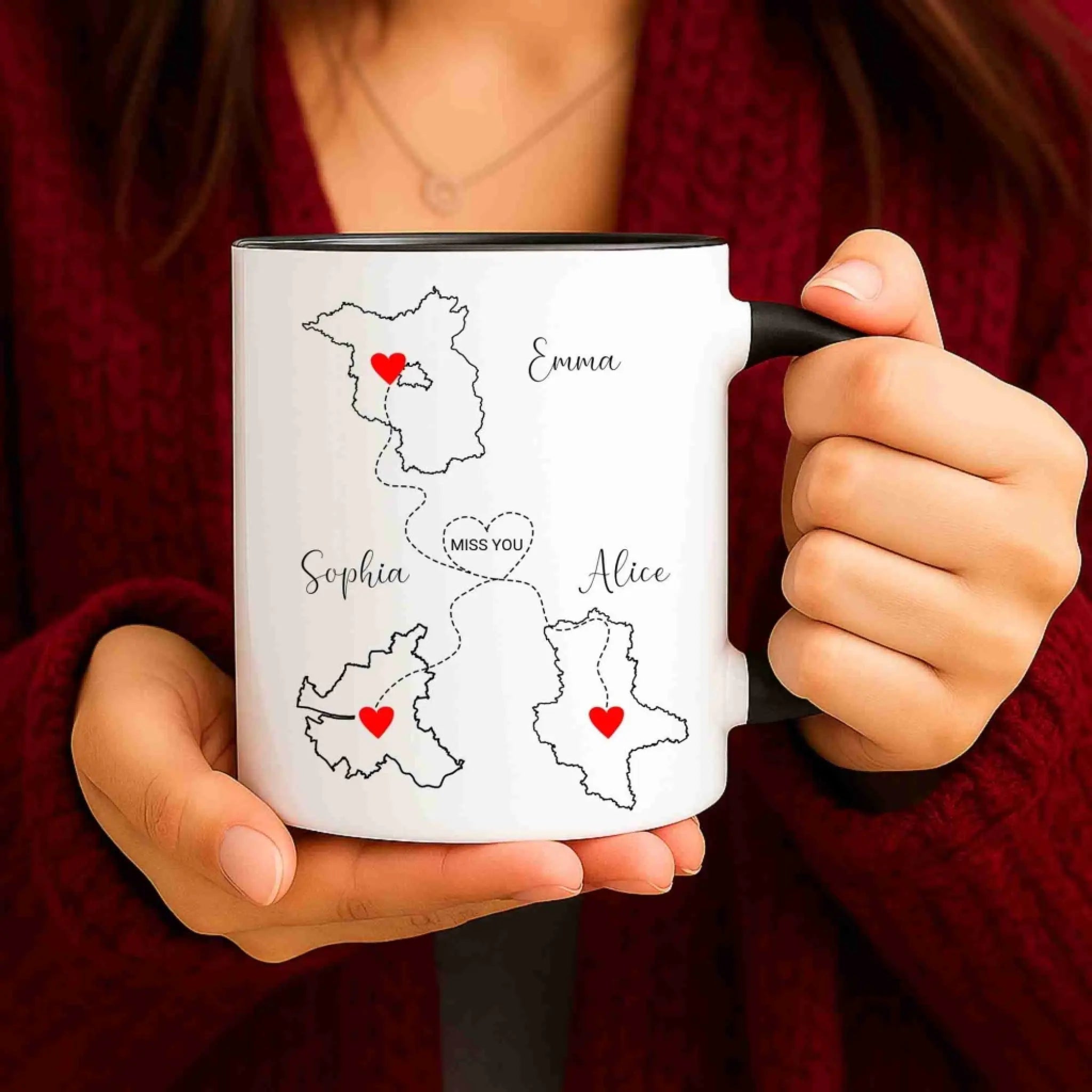 “Besties” - Personalisierte Tasse