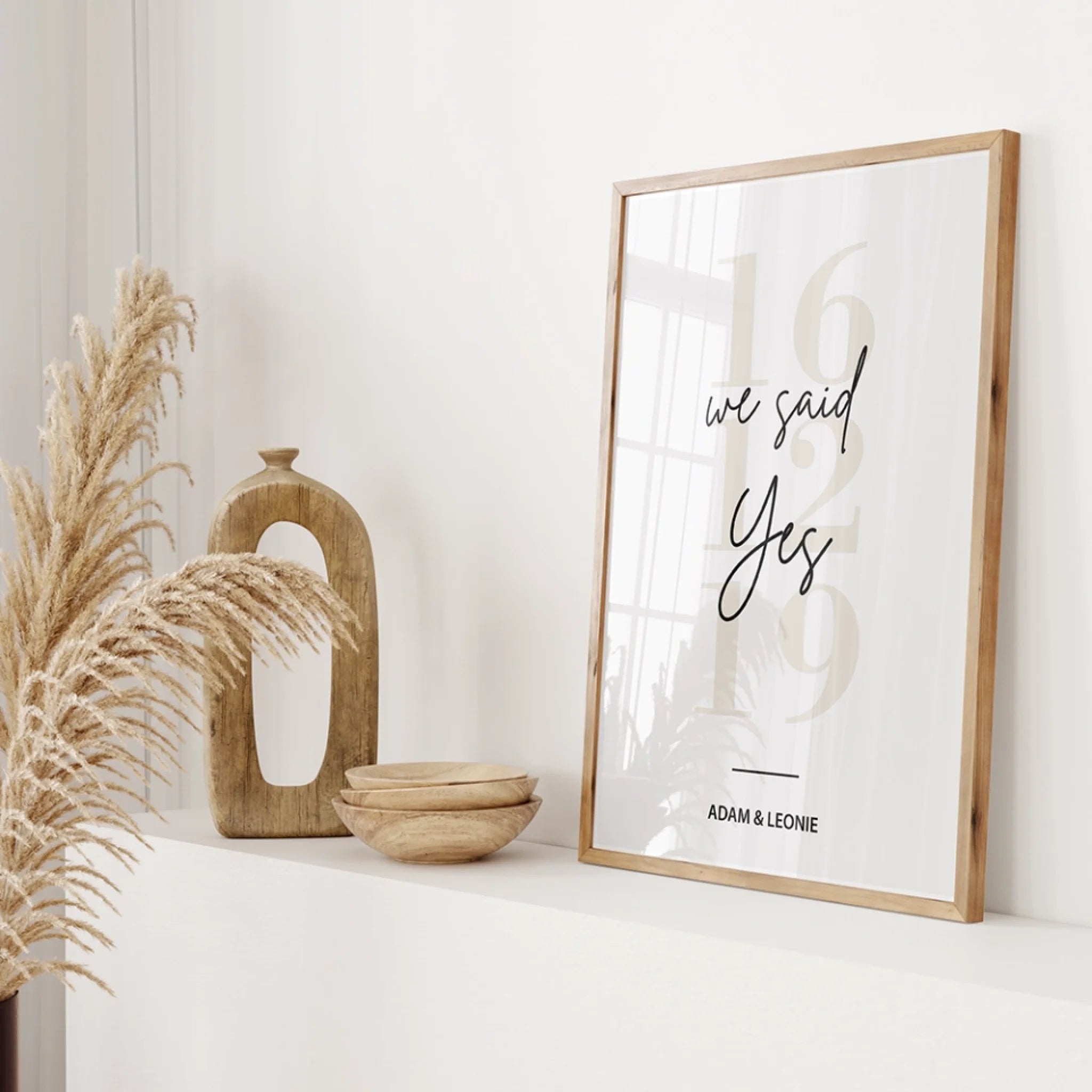 "We said yes" - Personalized Poster