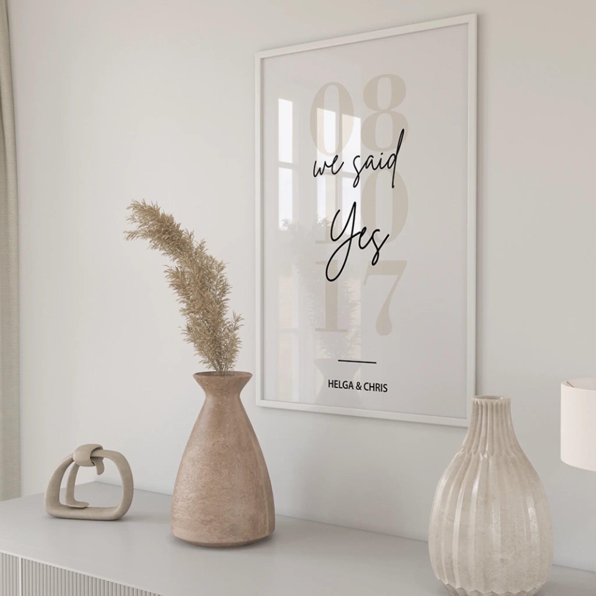 "We said yes" - Personalized Poster