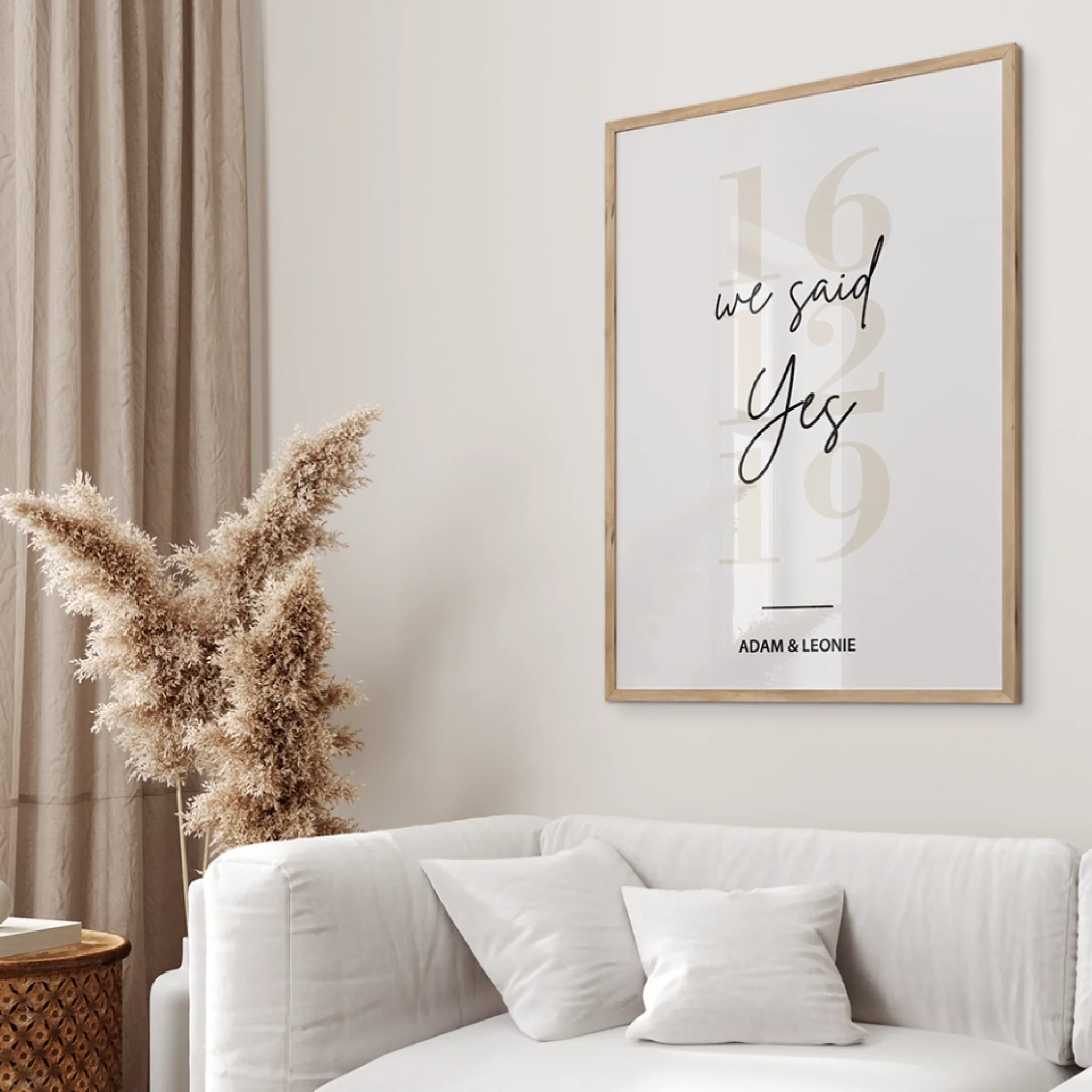 "We said yes" - Personalized Poster