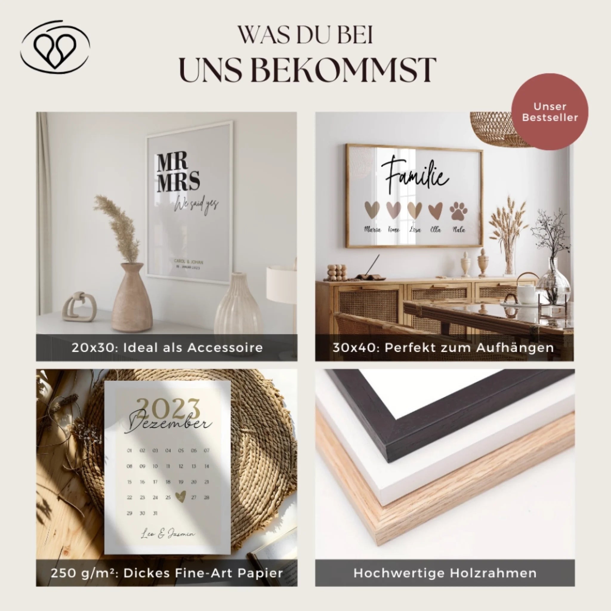 "Mr. & Mrs." - Personalized Poster