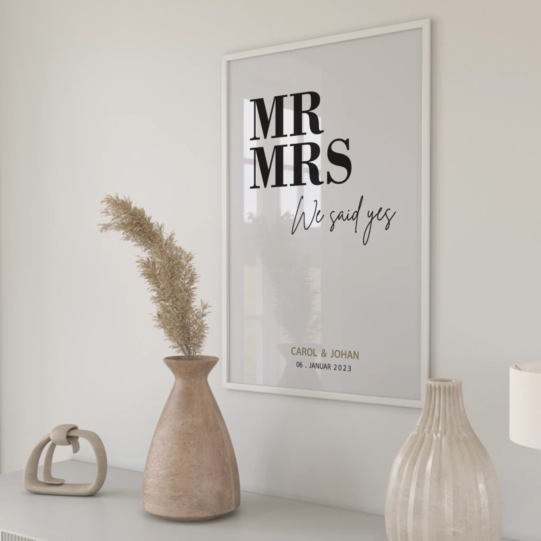"Mr. & Mrs." - Personalized Poster