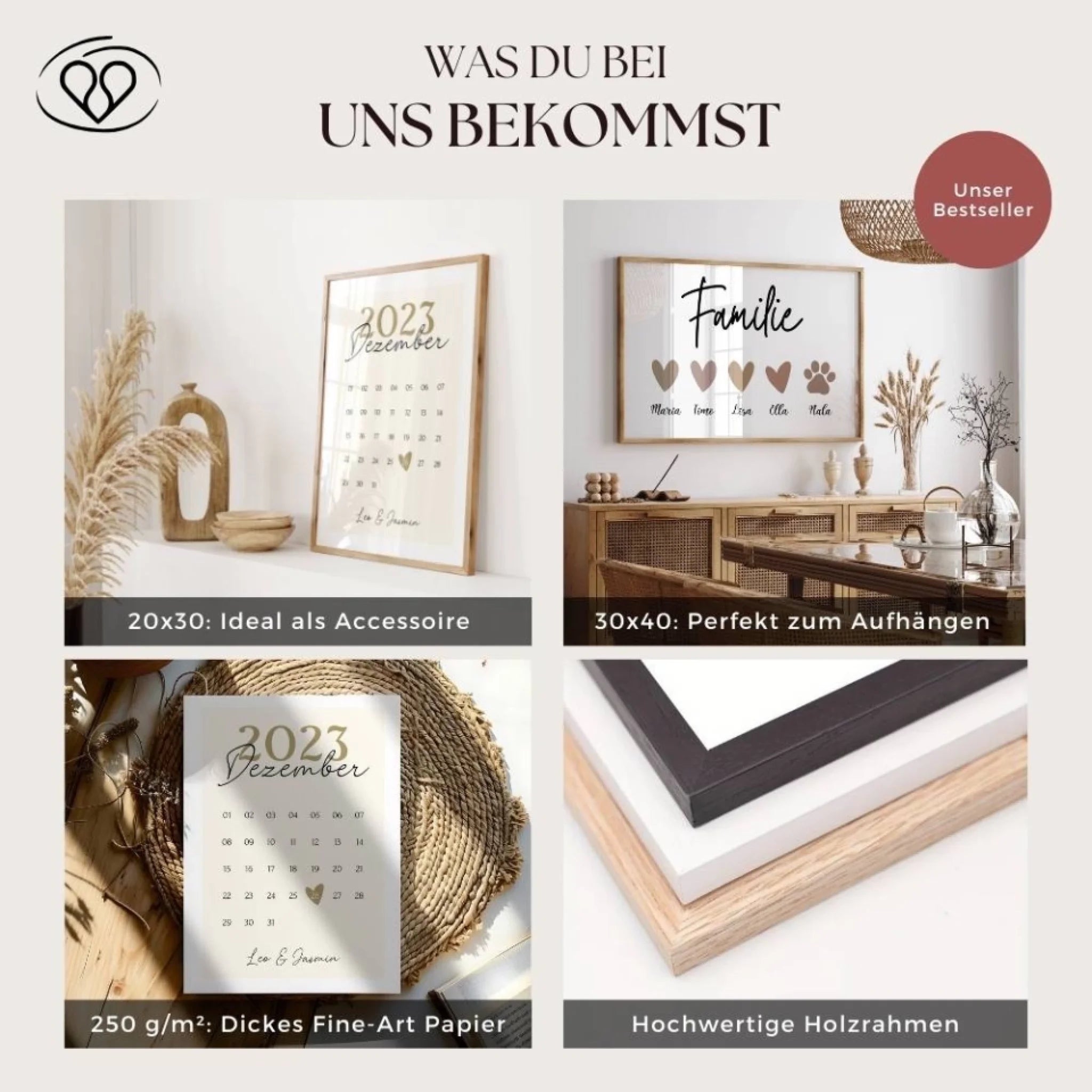 "Anniversary Calendar" - Personalized Poster