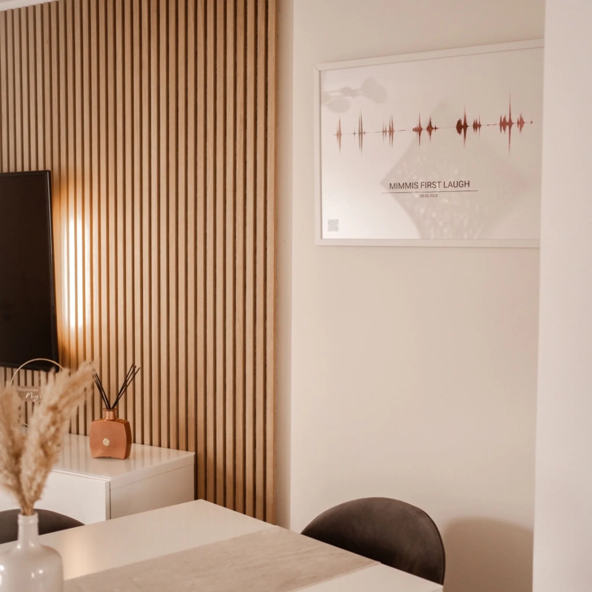 Personalisiertes Soundwave-Poster mit QR-Code