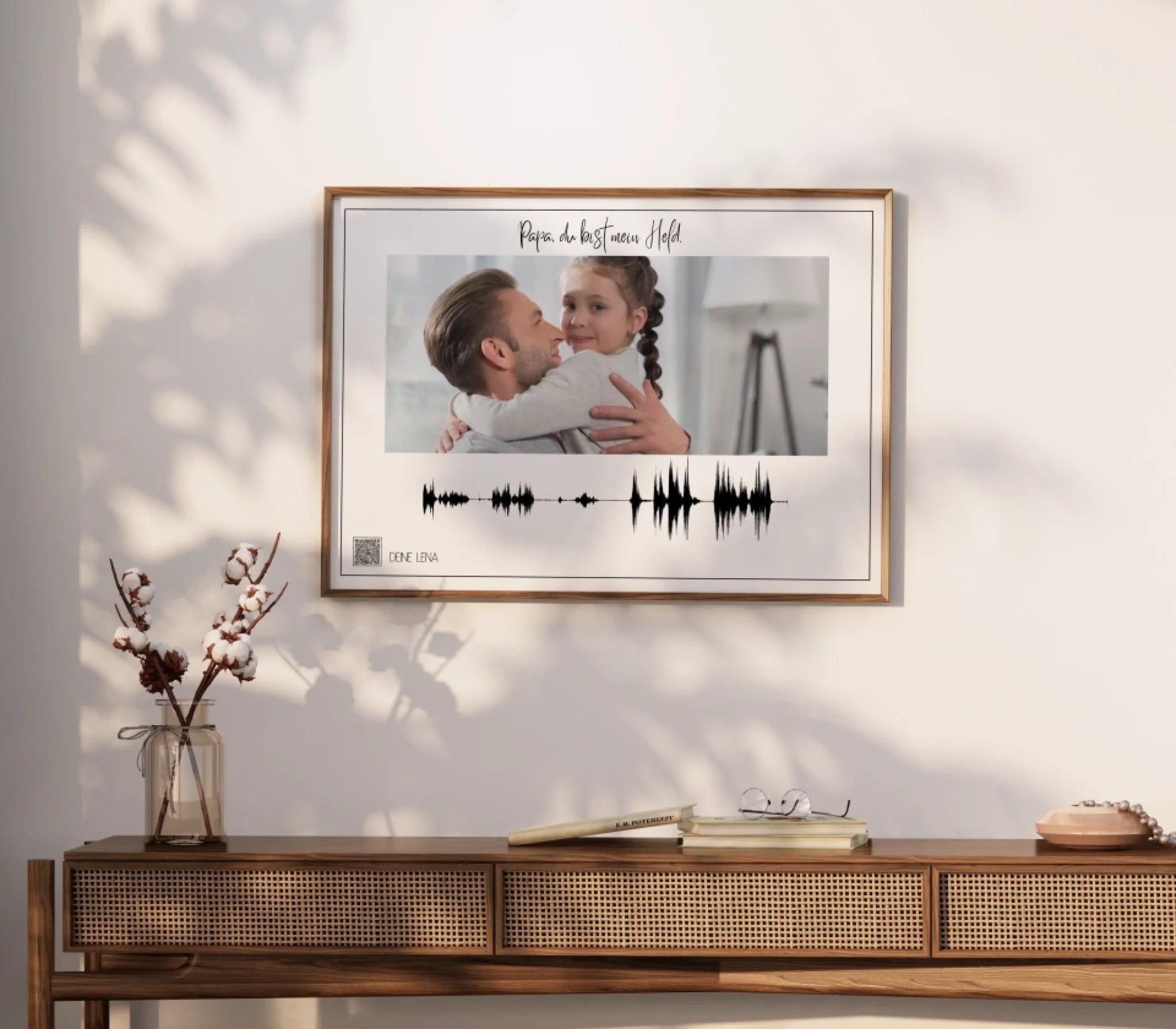 Personalisiertes Soundwave-Poster mit QR-Code (Digital)