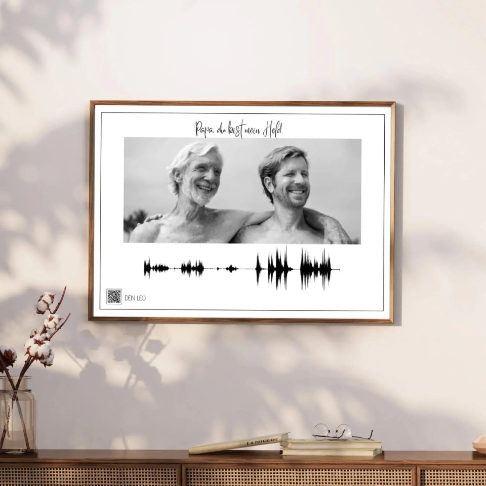 Personalisiertes Soundwave-Poster mit QR-Code (Digital)