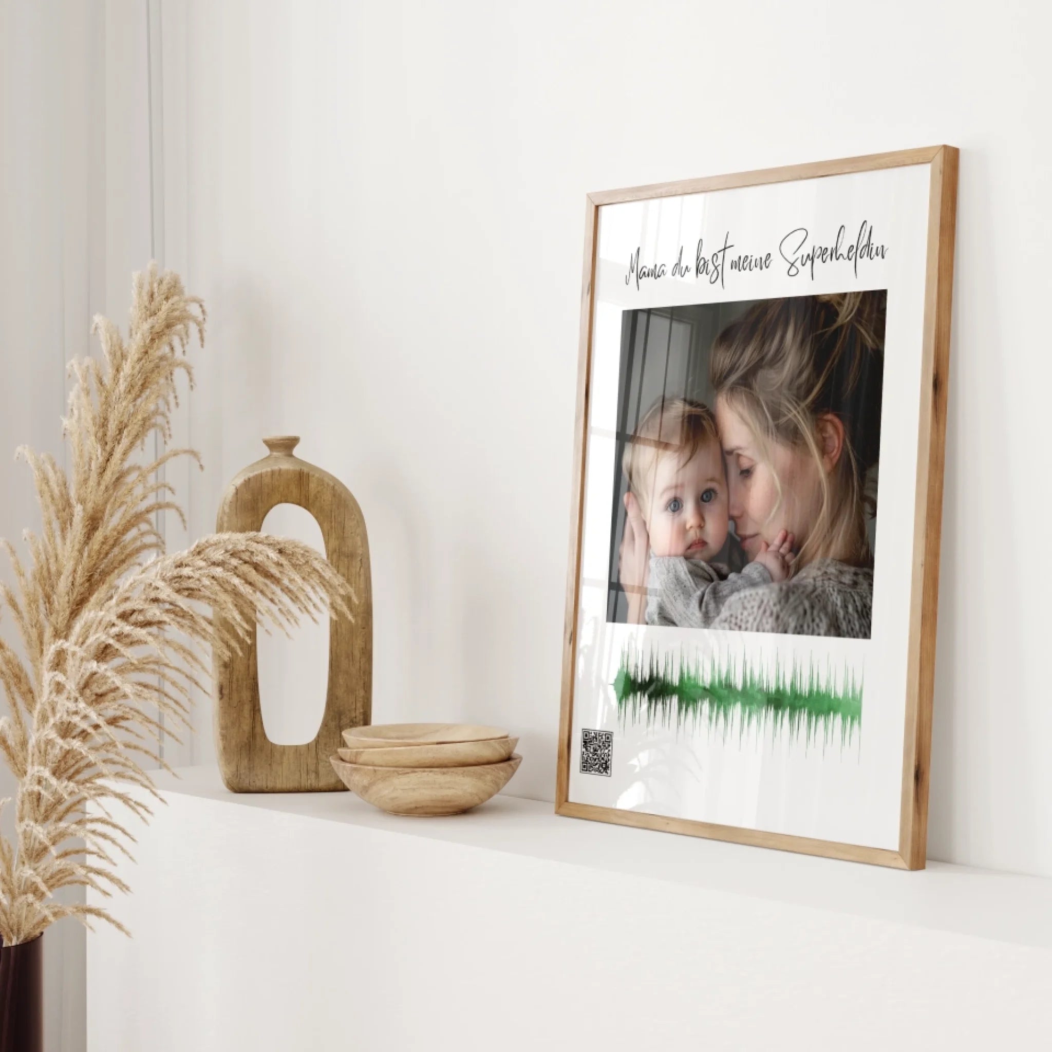 Personalisiertes Soundwave-Poster mit QR-Code (Digital)