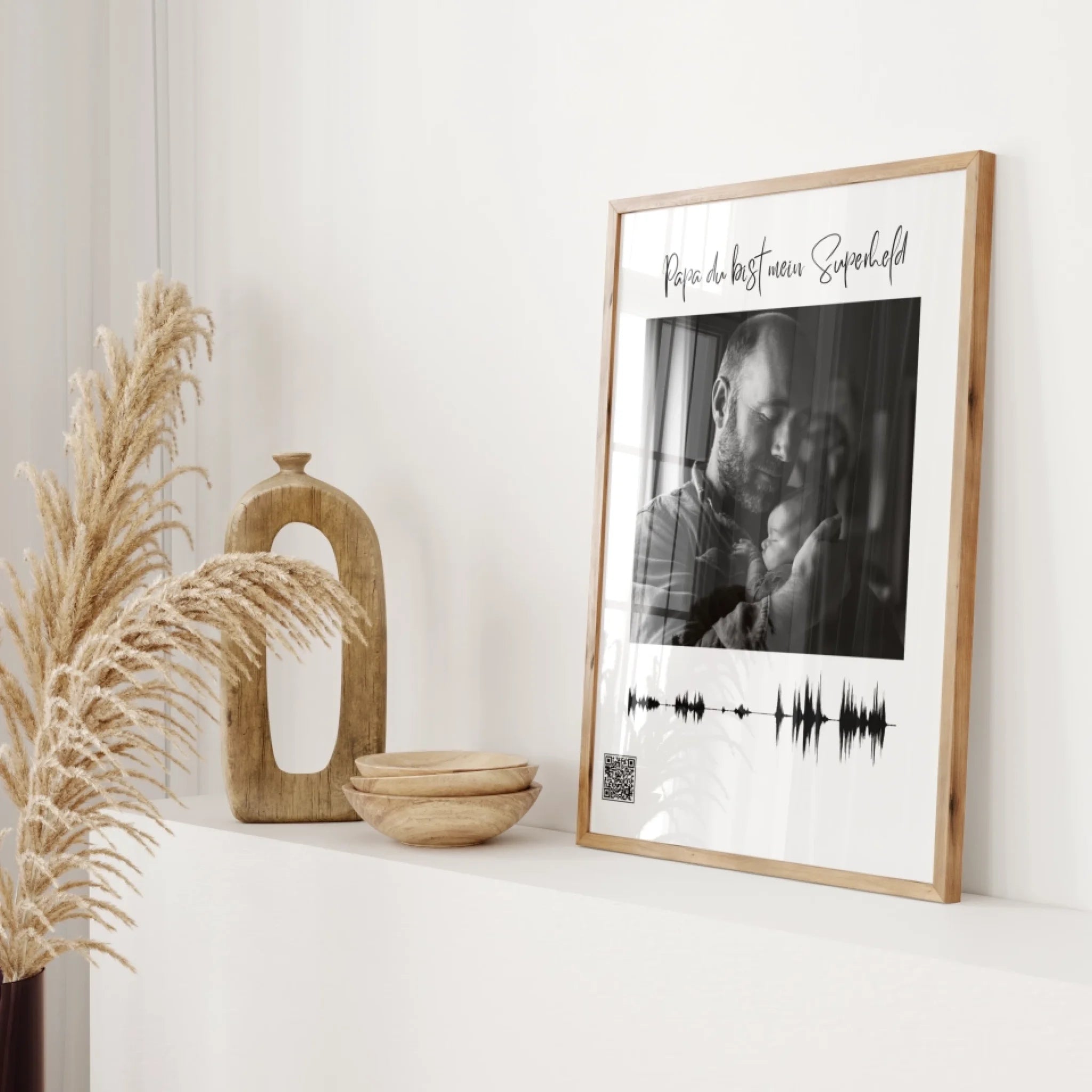 Personalisiertes Soundwave-Poster mit QR-Code (Digital)