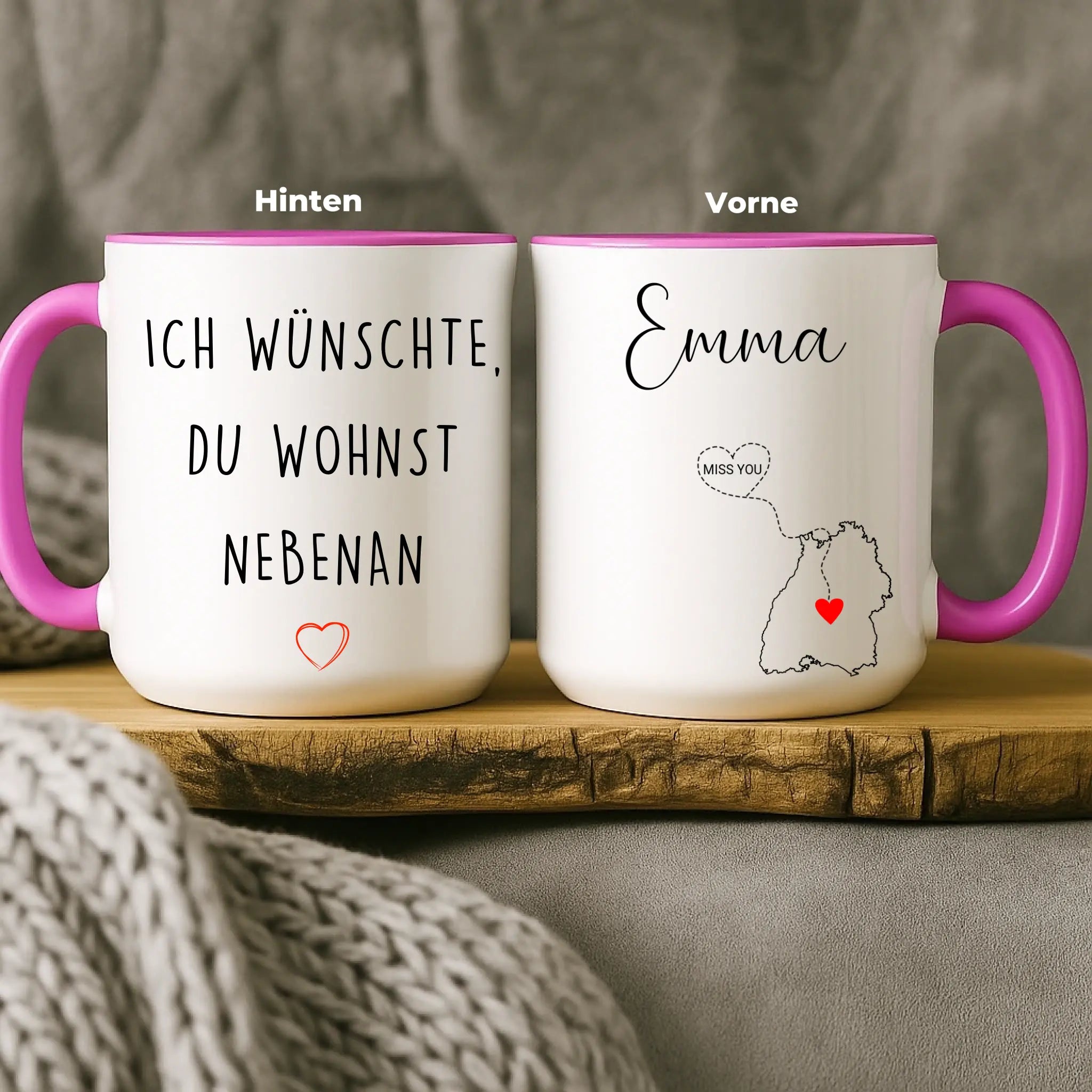 “Besties” - Personalisierte Tasse