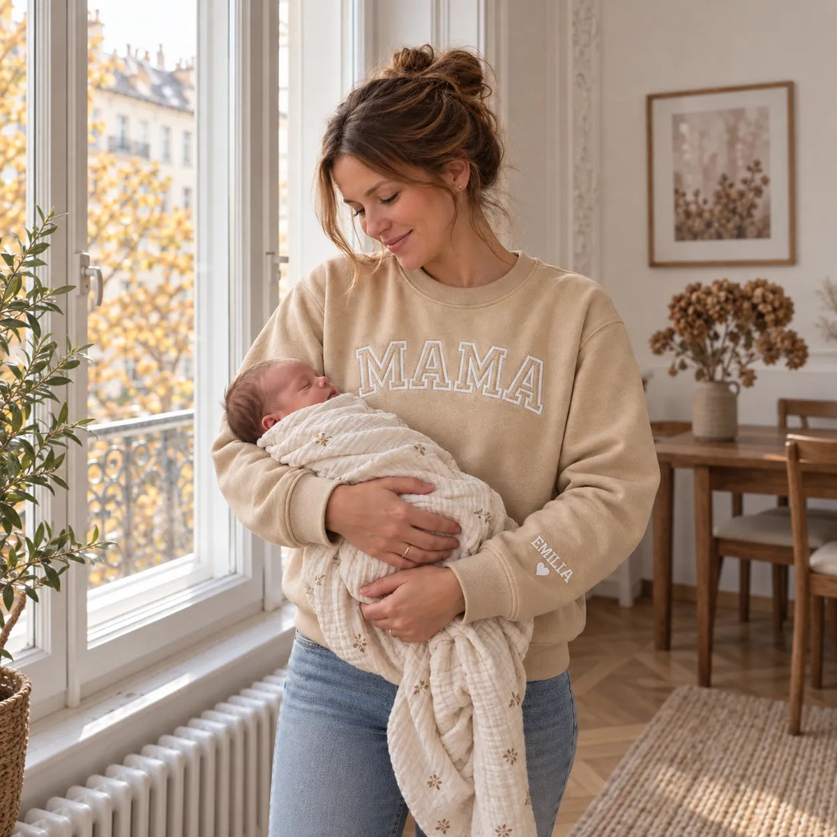 Personalized Mom Sweatshirt with Kids Names