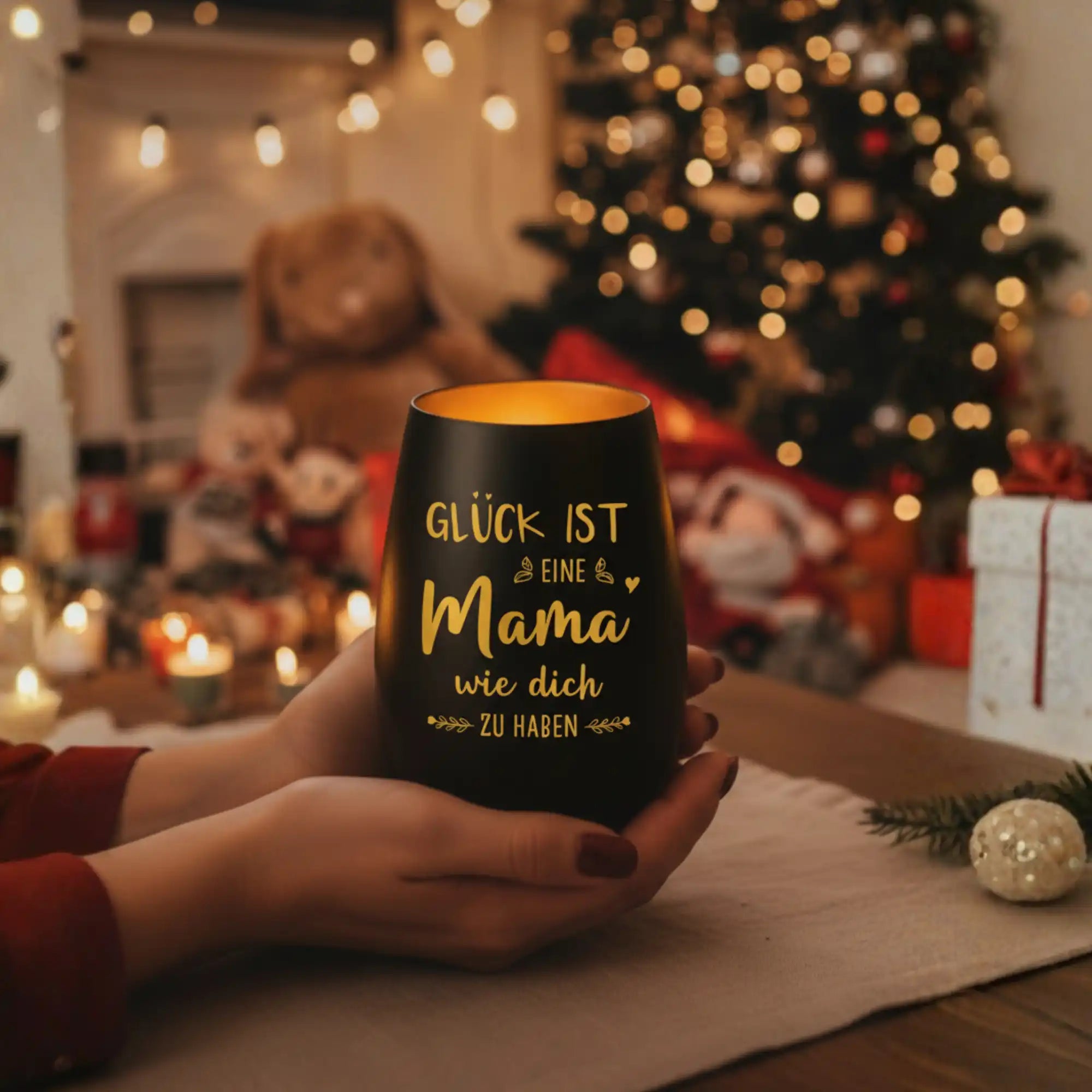 "GLÜCK IST" - Windlicht