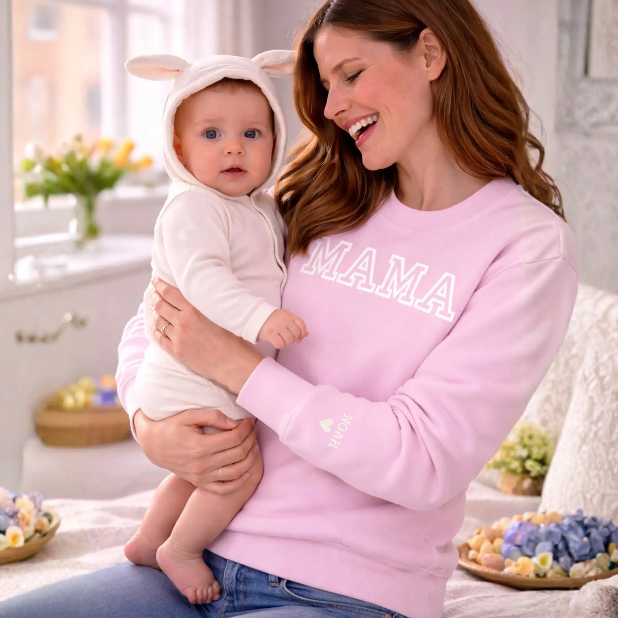 Personalized Mom Sweatshirt with Kids Names