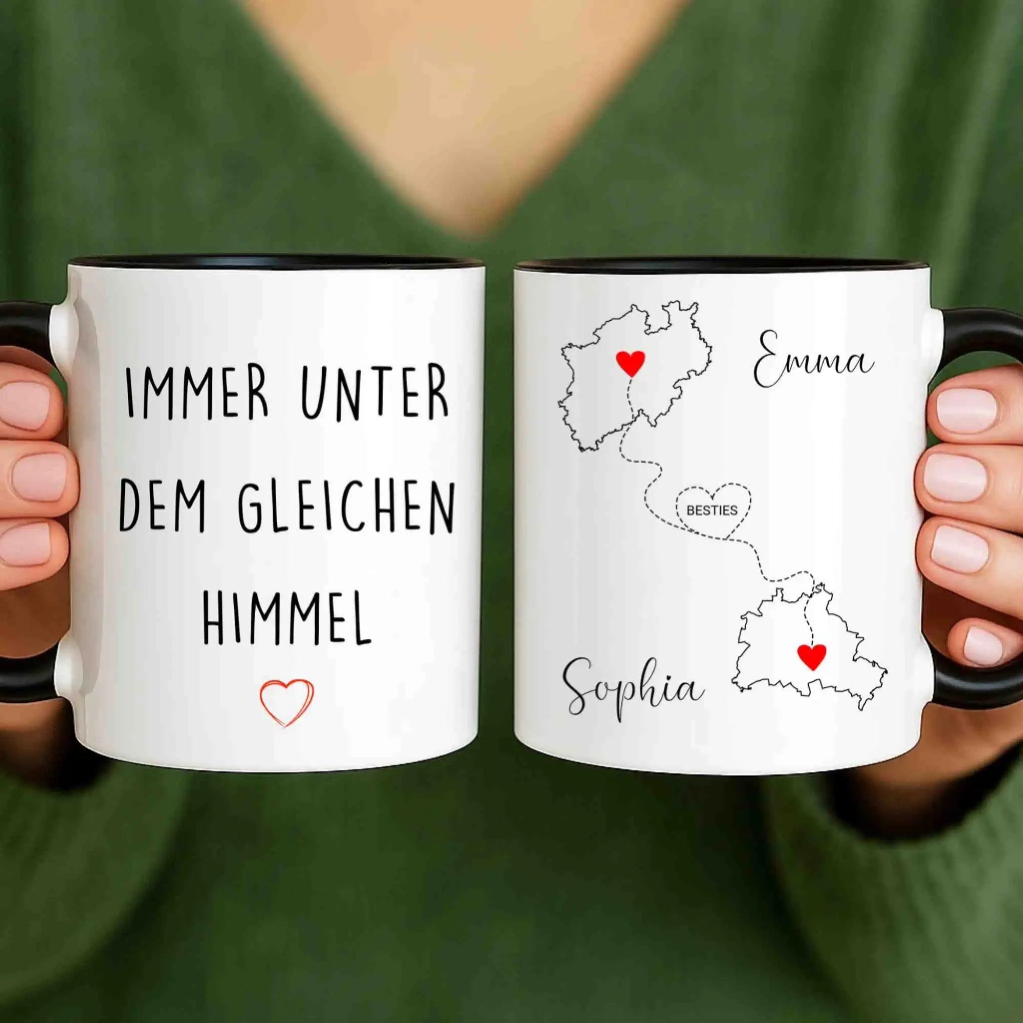 “Besties” - Personalisierte Tasse