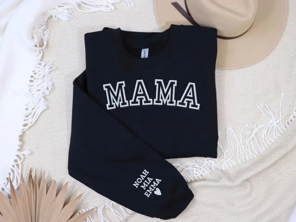 Personalisiertes Mama-Sweatshirt mit Kindernamen