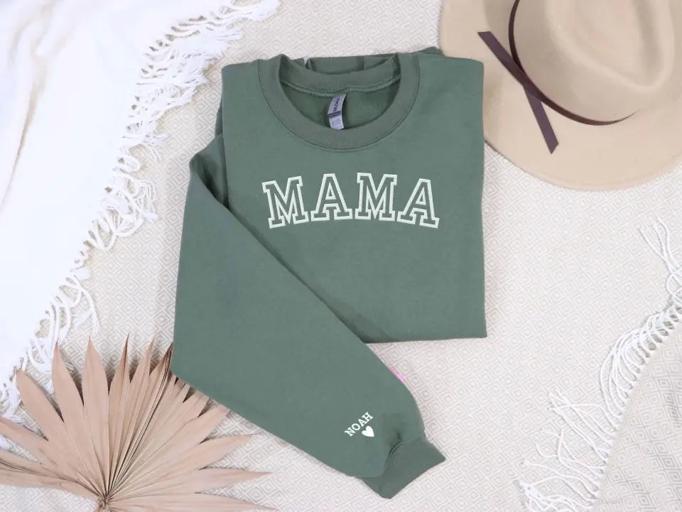 Personalisiertes Mama-Sweatshirt mit Kindernamen