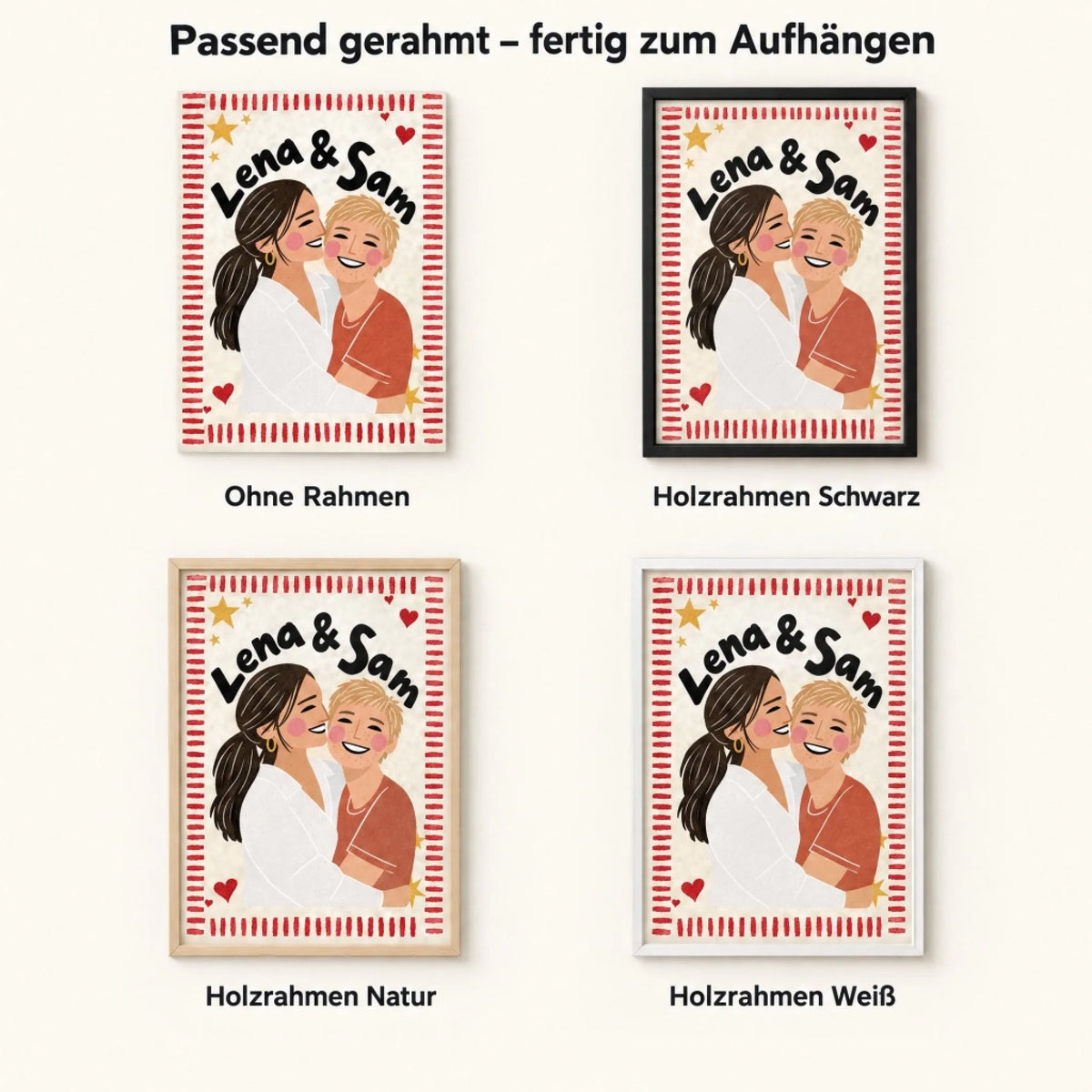 Rahmen-Optionen: ohne, schwarz, natur, weiß