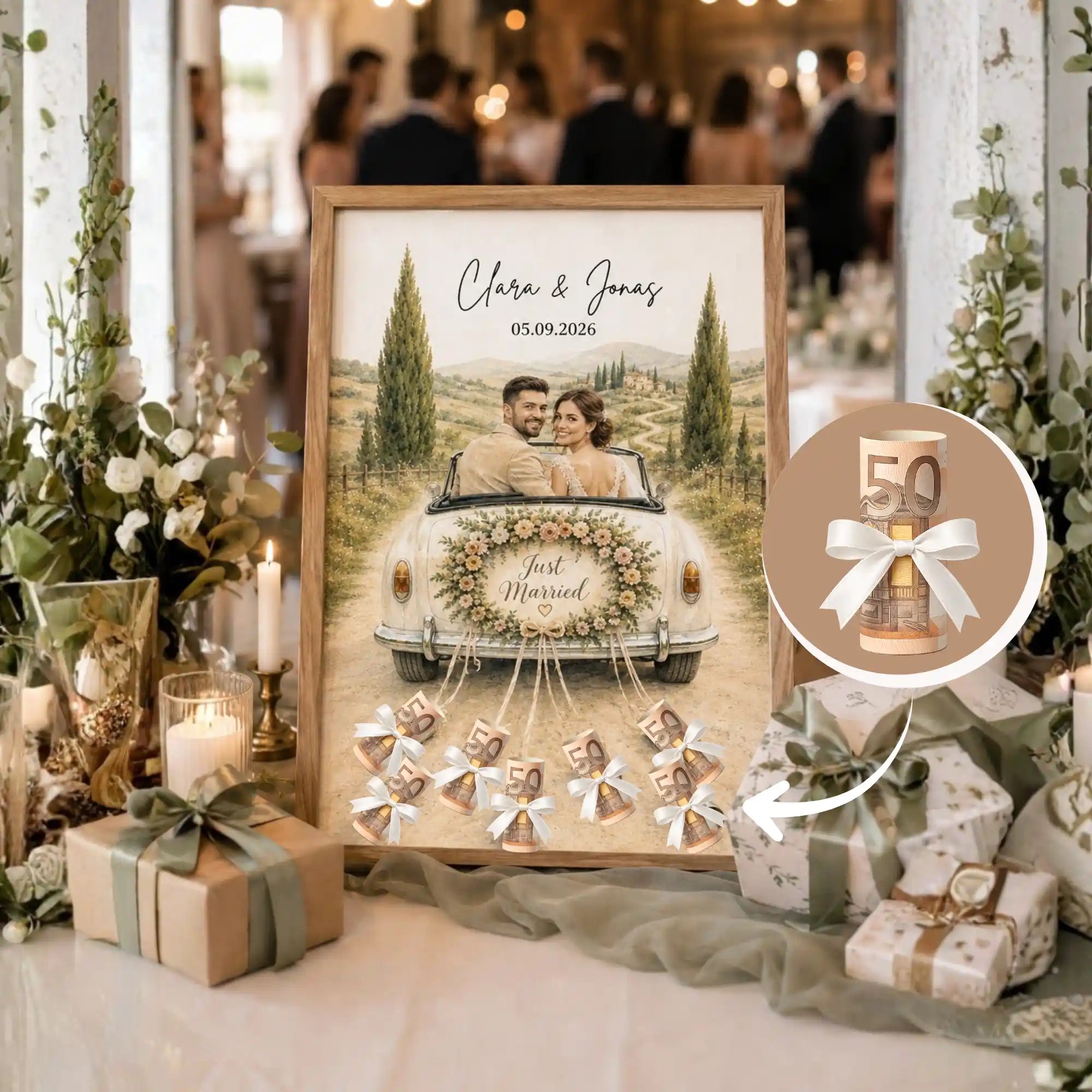 Personalisiertes Geldgeschenk zur Hochzeit mit Foto