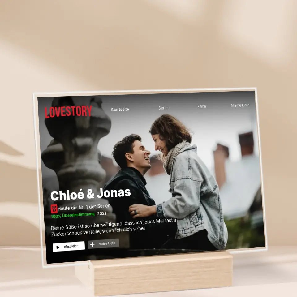 „Film/Serien Cover wie bei Netflix“ - Acrylglas - Wellentine.de