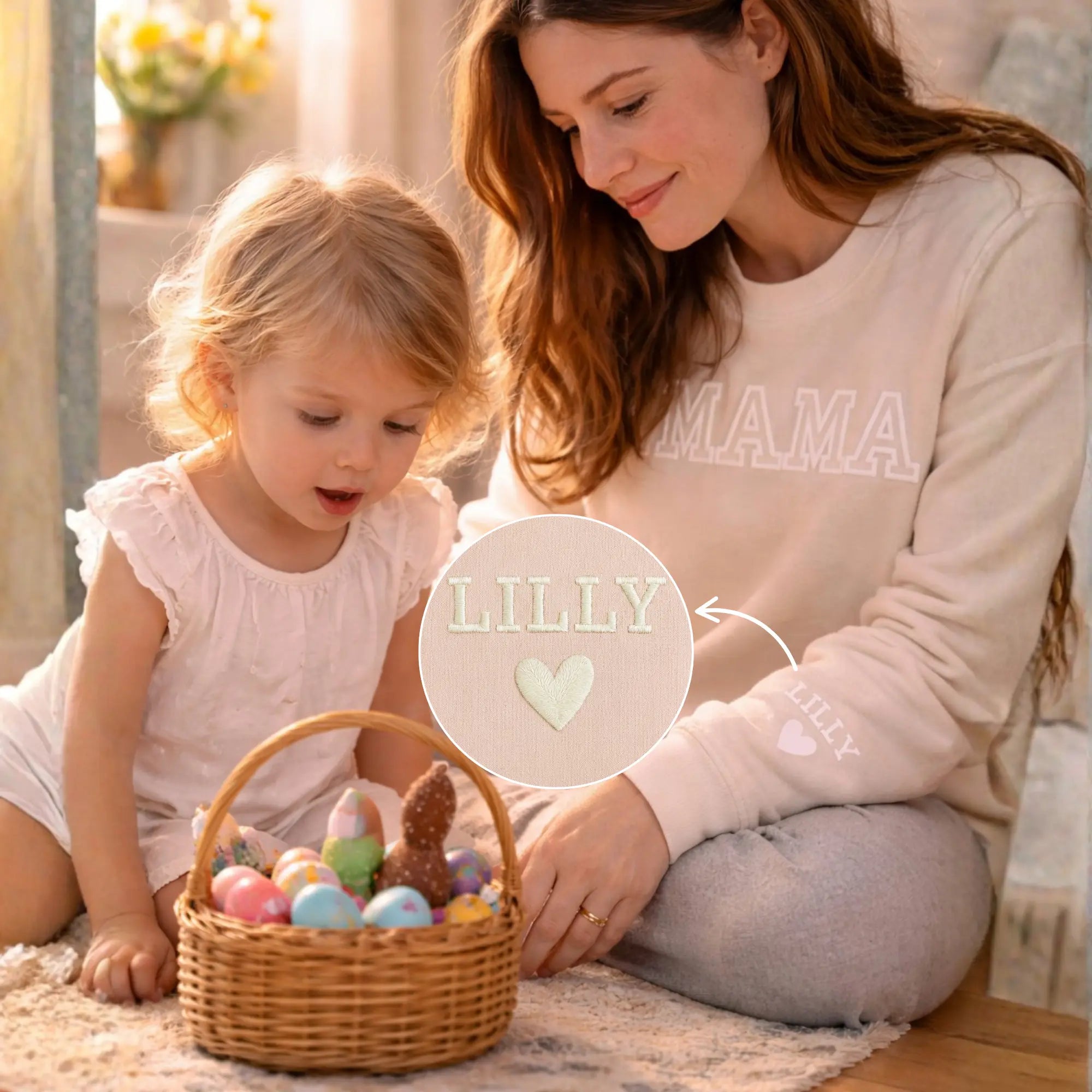 Personalized Mom Sweatshirt with Kids Names