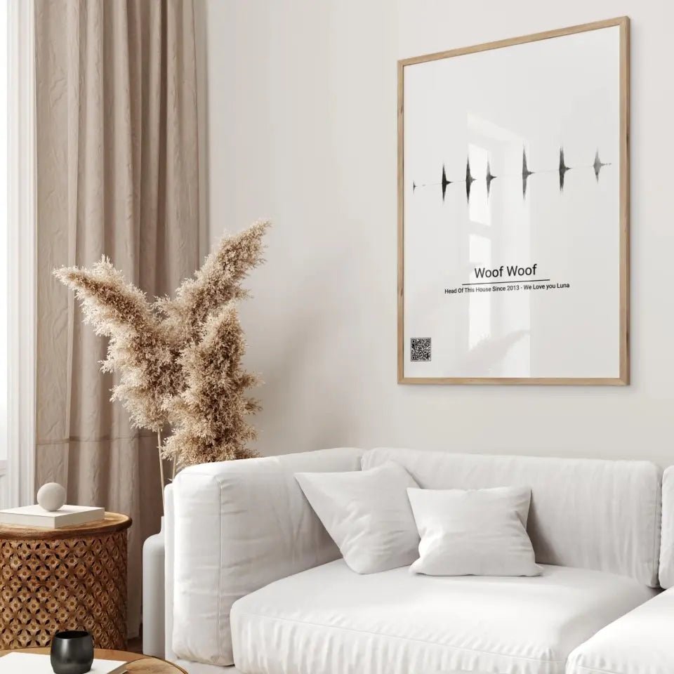 Personalized Soundwave Poster with QR code - Wellentine.de